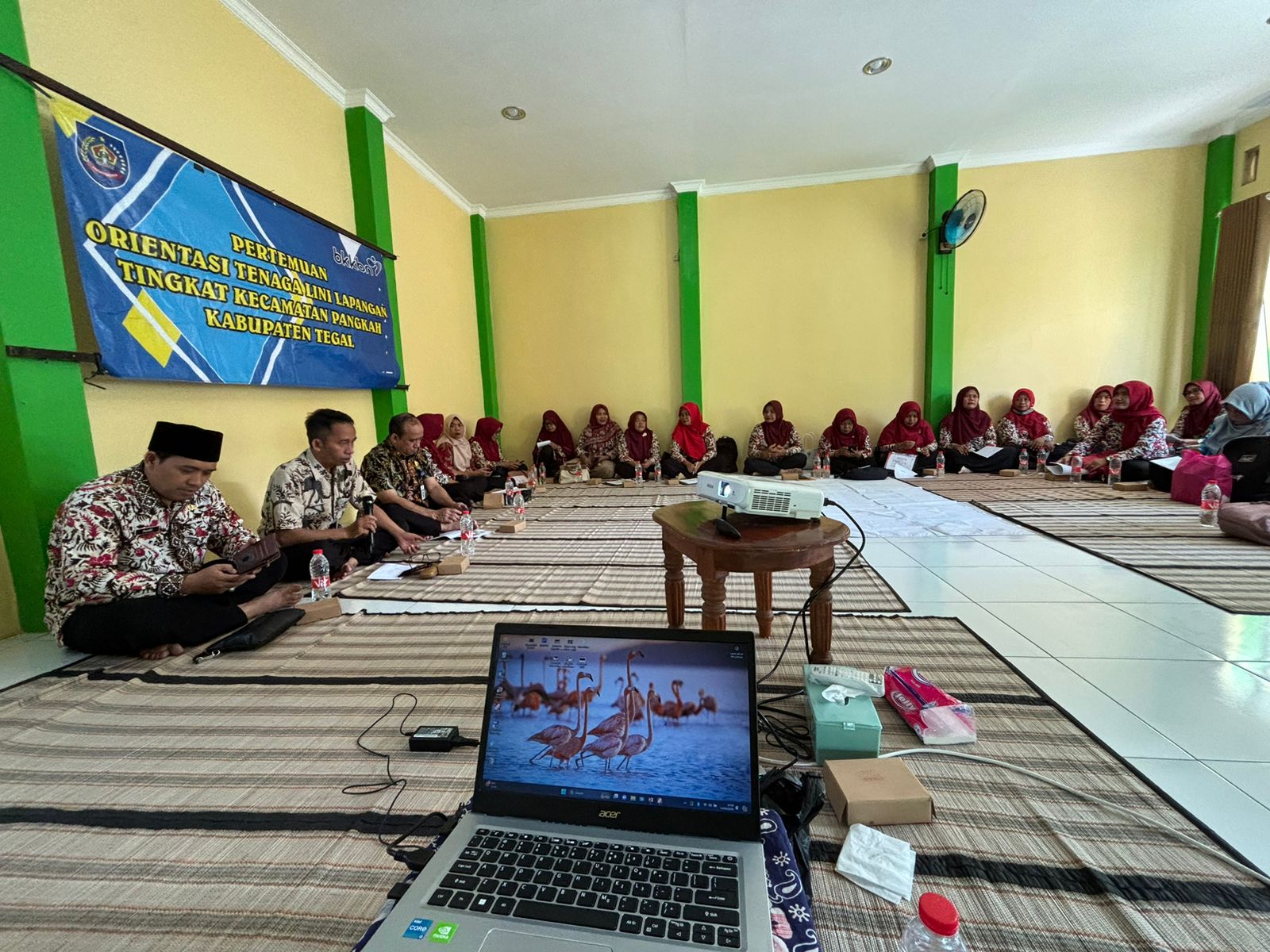 Pertemuan rutin PPKBD dna SUB PPKBD Kec. Pangkah Kab. Tegal