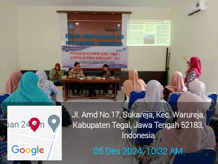 PEMBEKALAN KELOMPOK KERJA KAMPUNG KB SE KECAMATAN WARUREJA