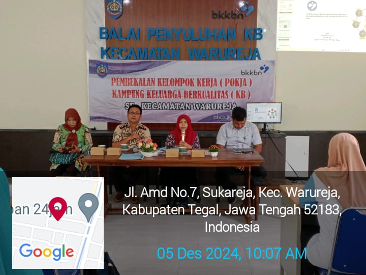 PEMBEKALAN KELOMPOK KERJA KAMPUNG KB SE KECAMATAN WARUREJA