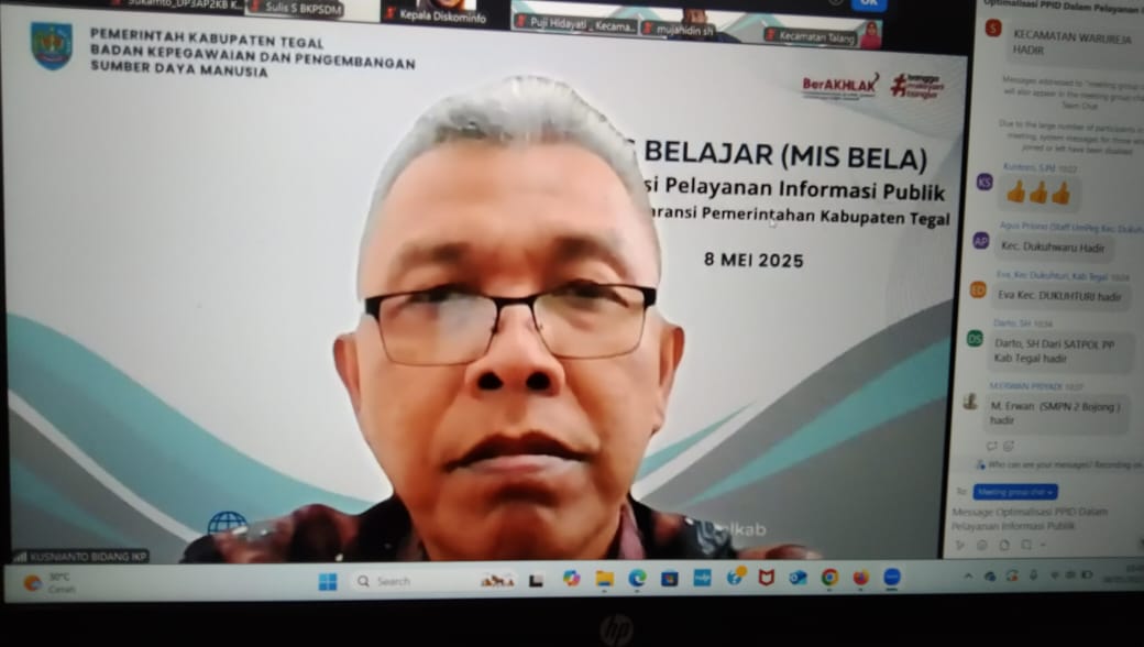 Optimalisasi Pelayanan Informasi  'Menuju Transparansi Pemerintahan Kabupaten Tegal