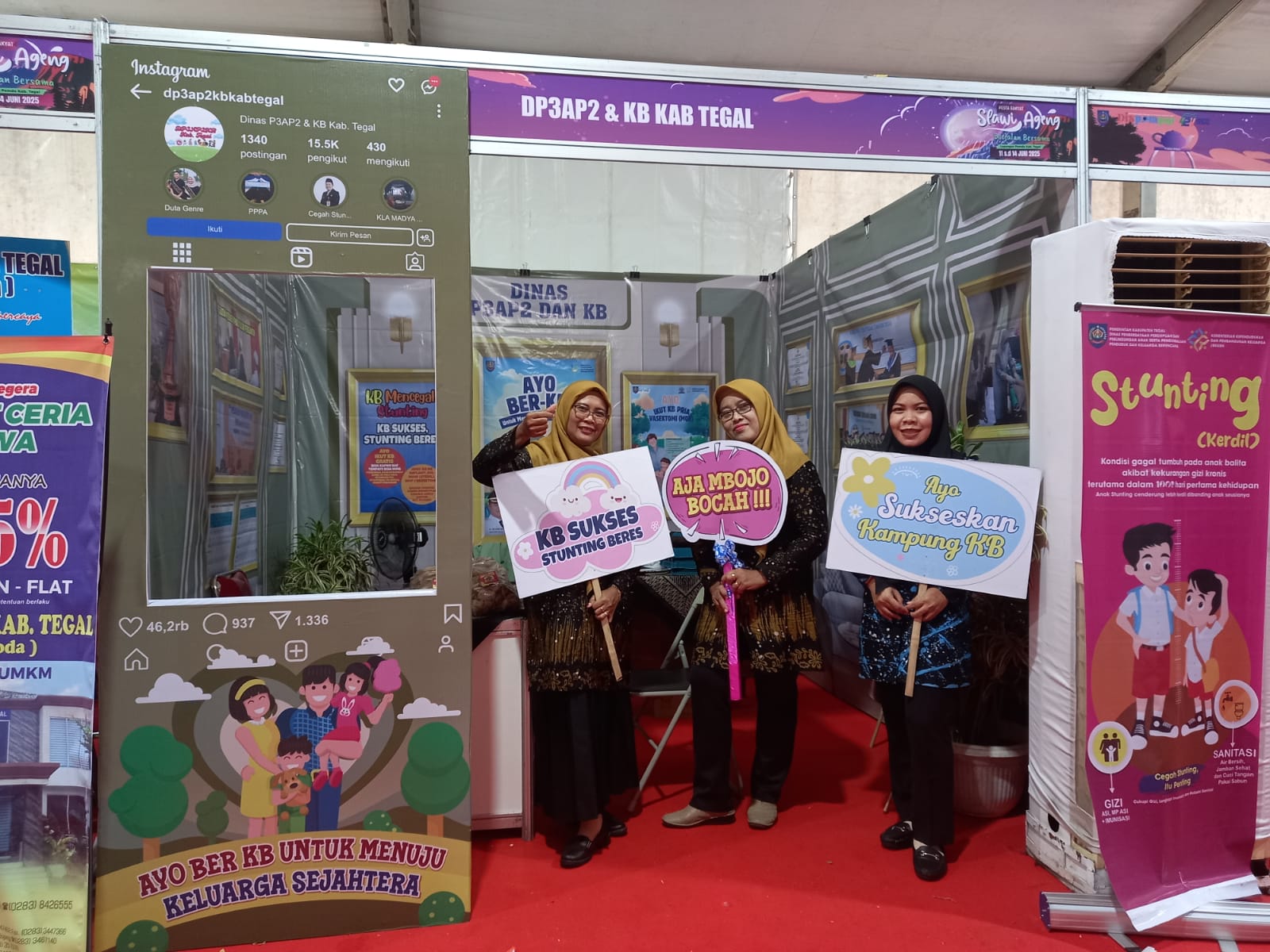 WABUP TEGAL BERKUNJUNG DI STAND DINAS P3AP2KB KAB.TEGAL DALAM SLAWI AGENG EXPO 2025