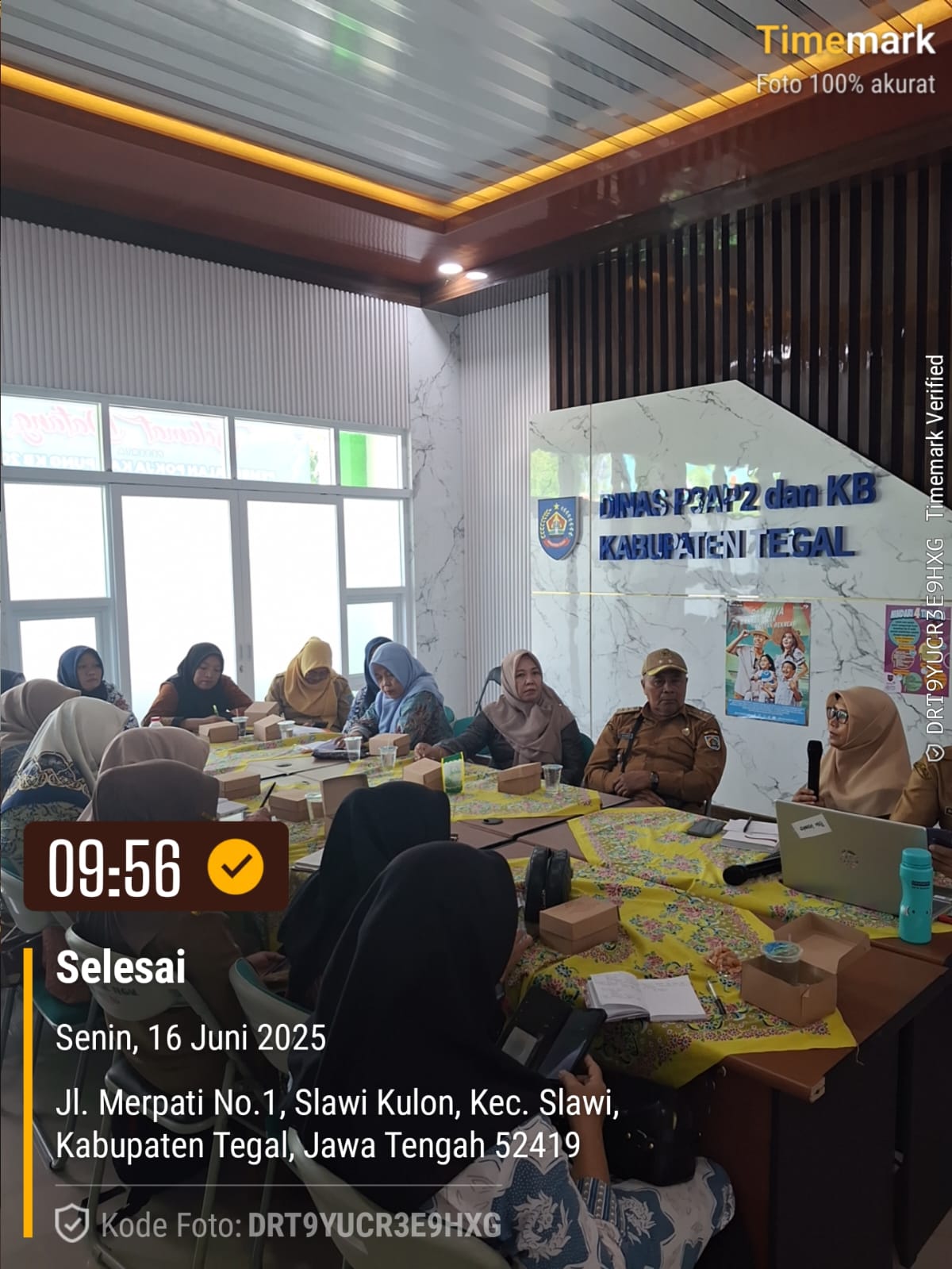 dr. Titis membuka resmi Pembekalan Pokja Kampung KB Kab.Tegal hari ke-9