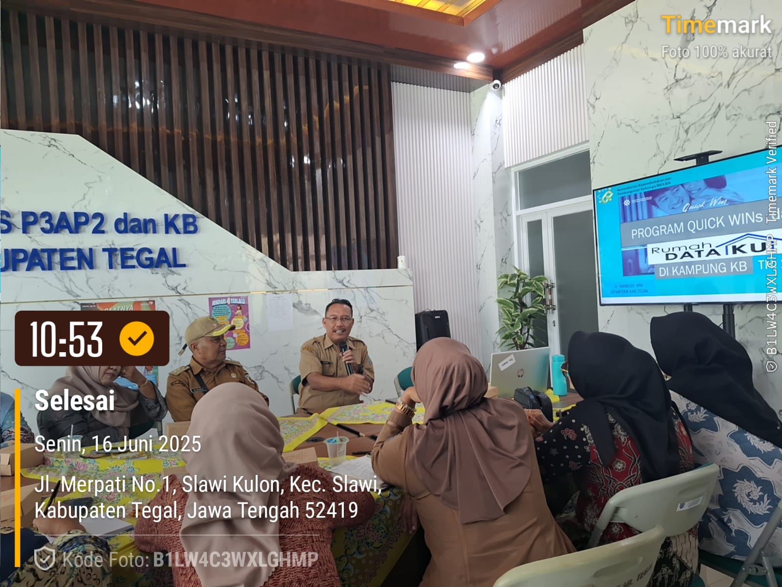 Dinas P3AP2KB Kab.Tegal Lakukan Sosialisasi Program Quick Wins Kemendukbangga