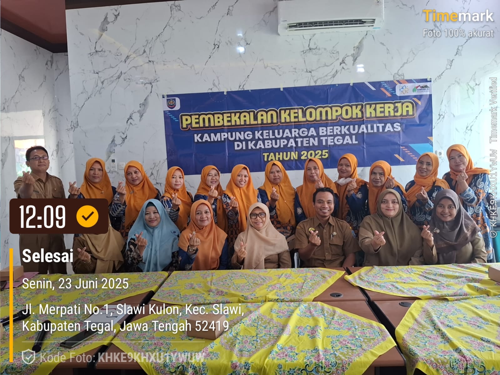 SEKDES PEKAUMAN KULON KEC.DUKUHTURI IKUT PEMBEKALAN POKJA KAMPUNG KB 2025