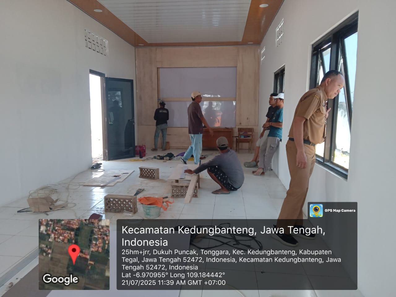 PEMERIKSAAN 50% REHAB PEMBANGUNAN GEDUNG BALAI PENYULUHAN KB KEC.KEDUNGBANTENG