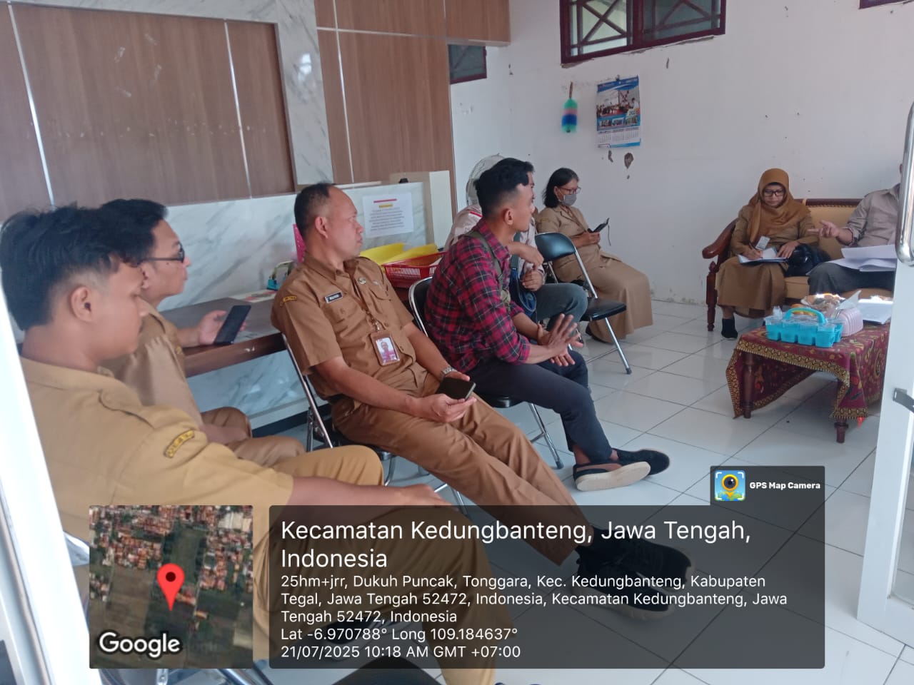 PEMERIKSAAN 50% REHAB PEMBANGUNAN GEDUNG BALAI PENYULUHAN KB KEC.KEDUNGBANTENG