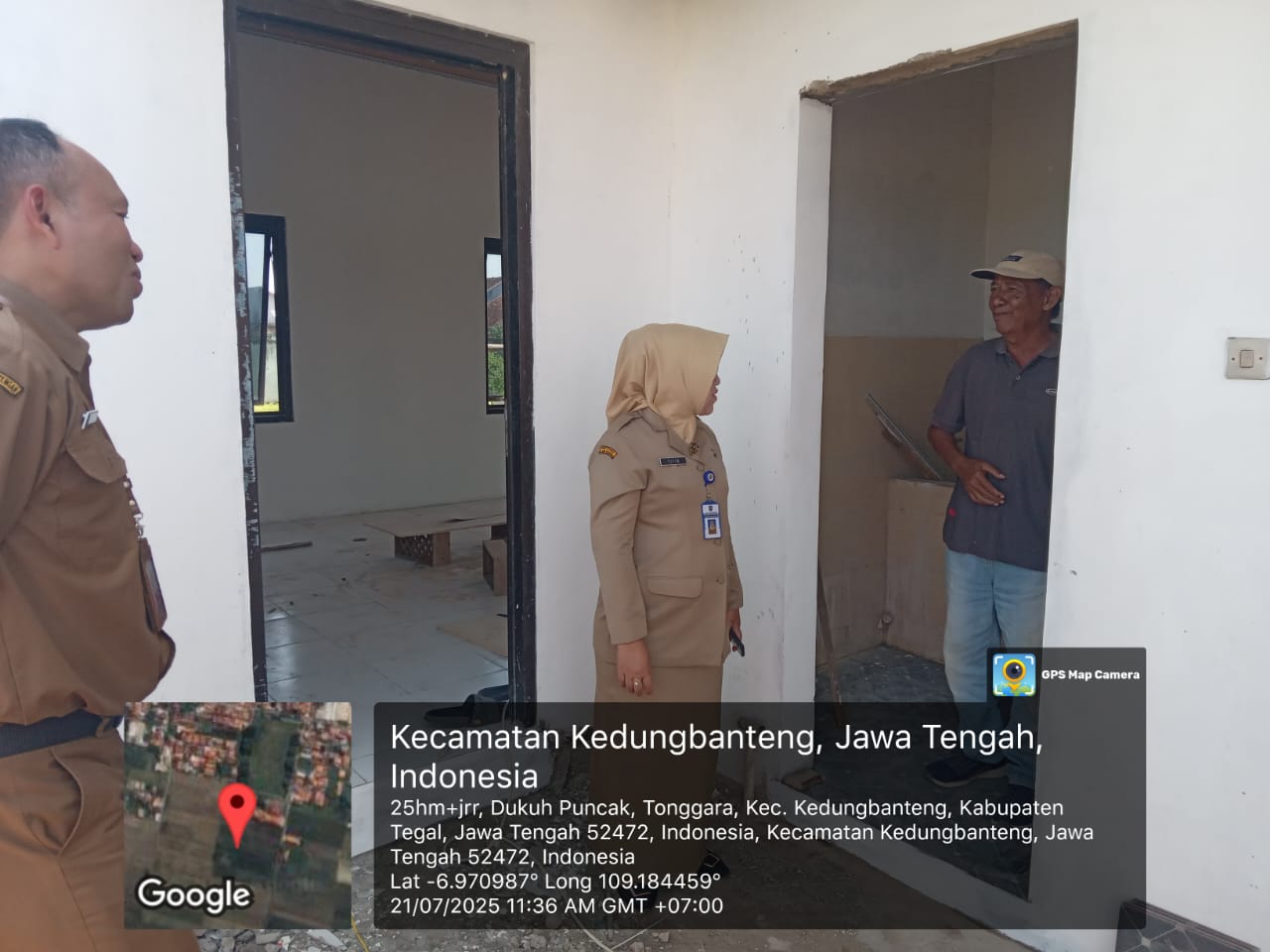 PEMERIKSAAN 50% REHAB PEMBANGUNAN GEDUNG BALAI PENYULUHAN KB KEC.KEDUNGBANTENG