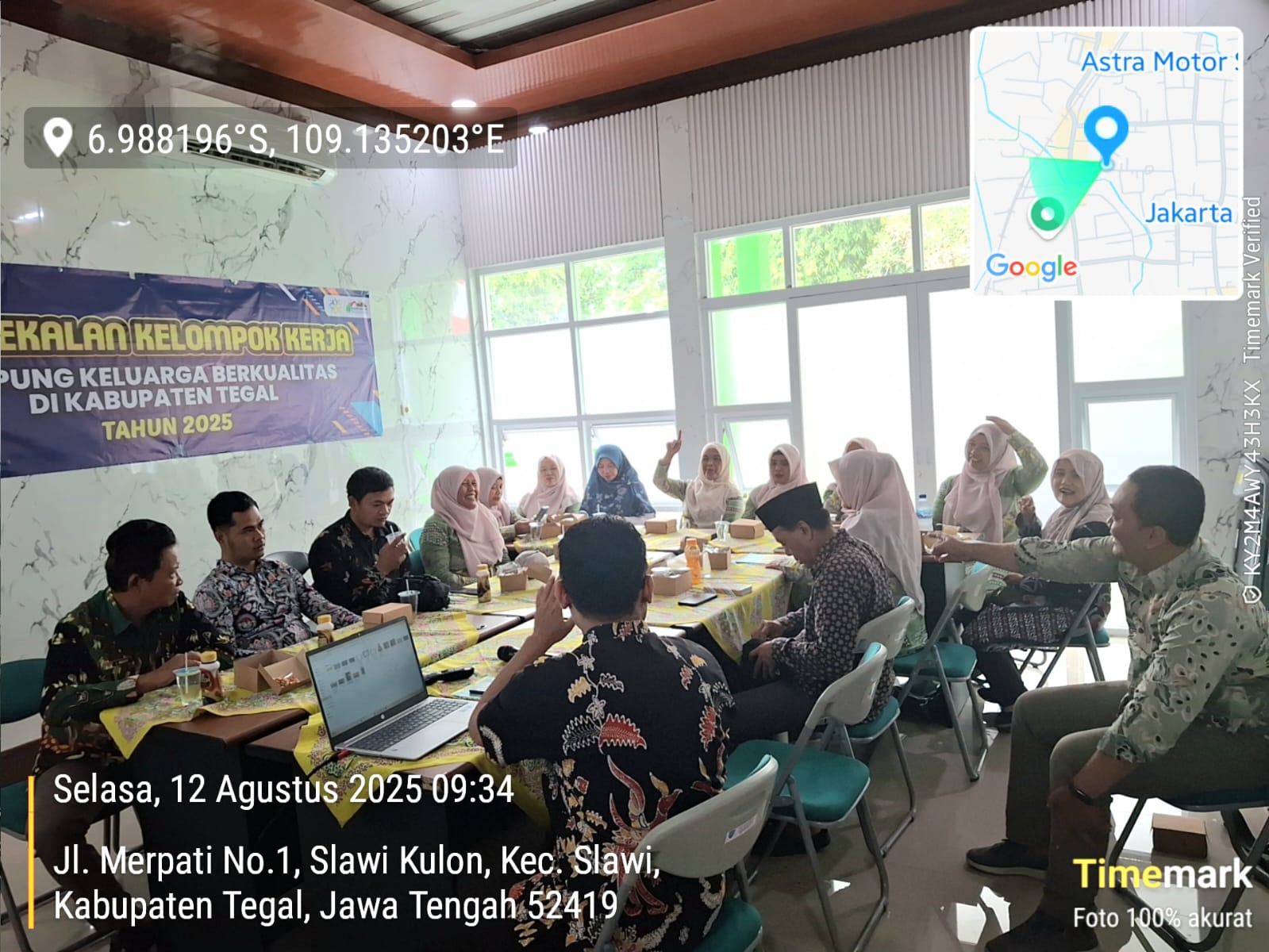 Kades Dukuhbangsa Kec.Jatinegara berterimakasih kepada Dinas P3AP2 dan KB Kab.Tegal