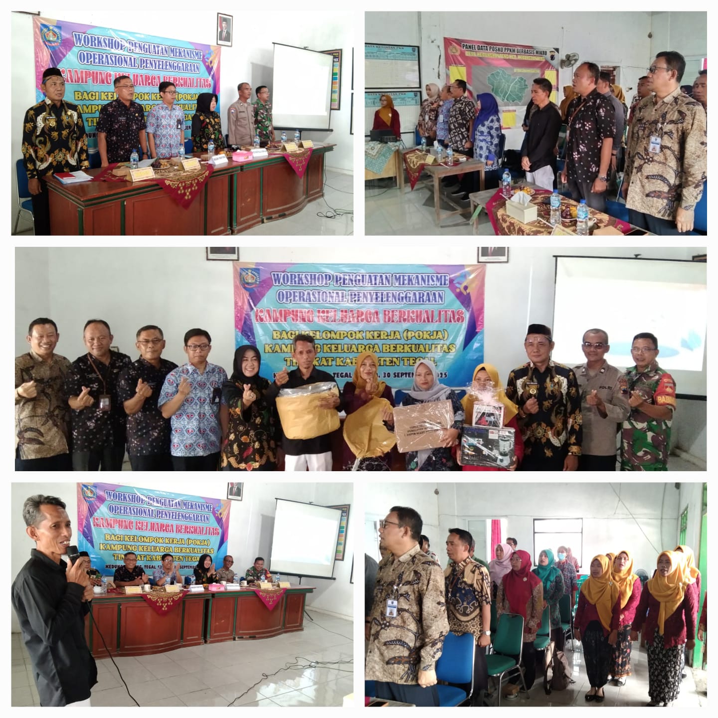 WORKSHOP PENGUATAN MEKANISME OPERASIONAL PENYENGGARAAN KAMPUNG KELUARGA BERKUALITAS BAGI KELOMPOK KERJA  [POKJA] KAMPUNG BERKUALITAS TINGKAT KABUPATEN TEGAL.