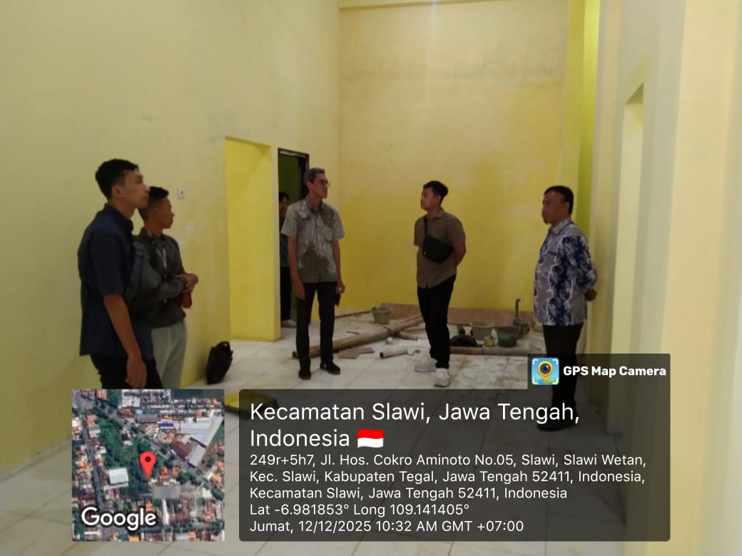 PEMERIKSAAN PROGRES REHAB BALAI PENYULUHAN KB KECAMATAN SLAWI KAB.TEGAL