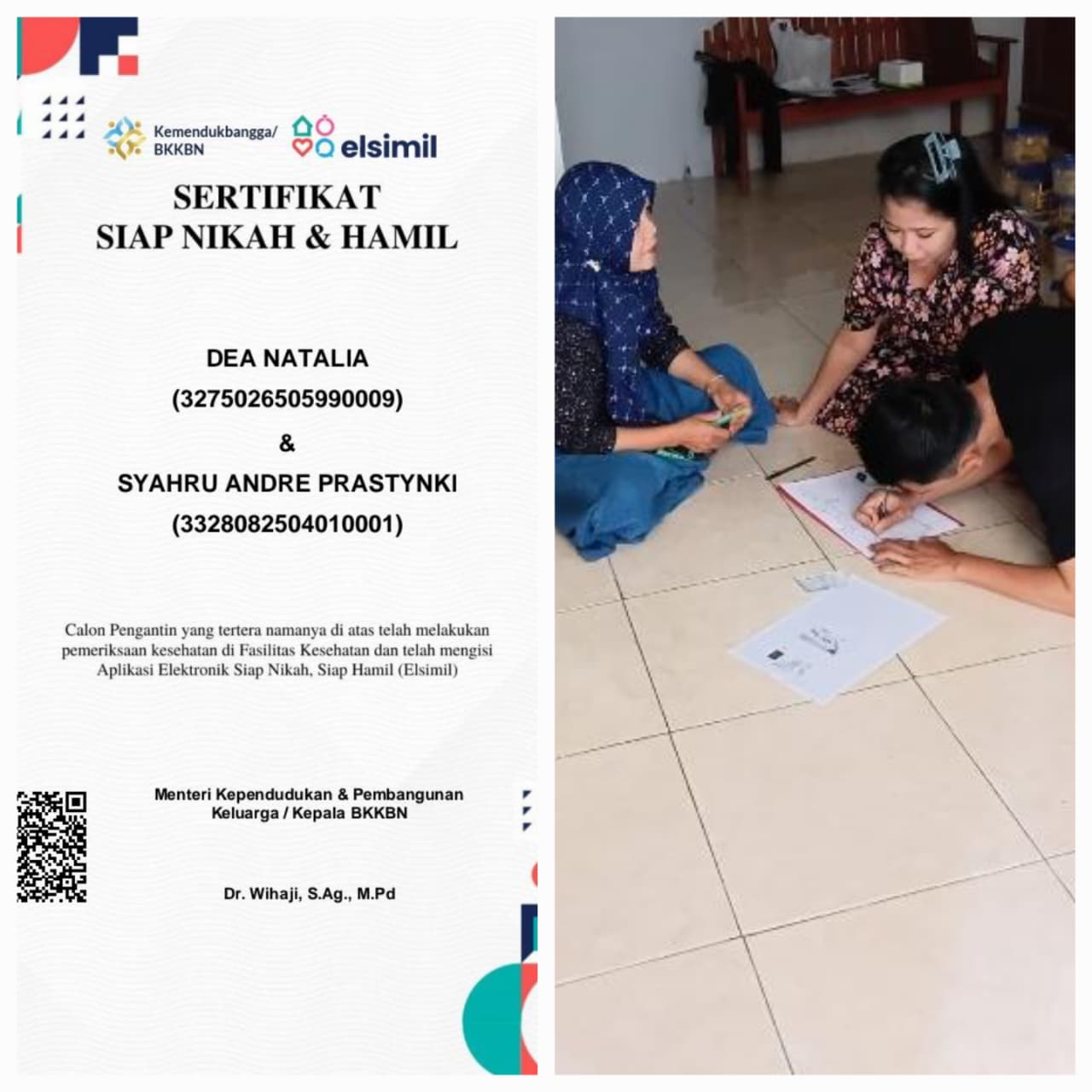 Pendampingan Catin oleh Kader TPK Desa Kedungbanteng
