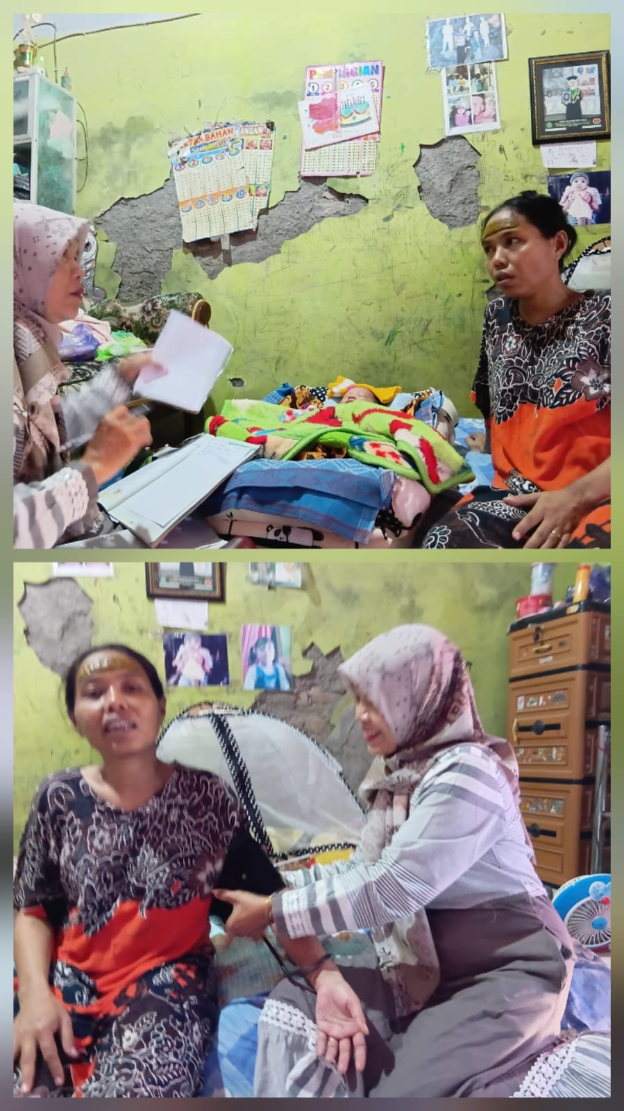Kader TPK Desa Kedungbanteng Lakukan Kunjungan Pasca Persalinan