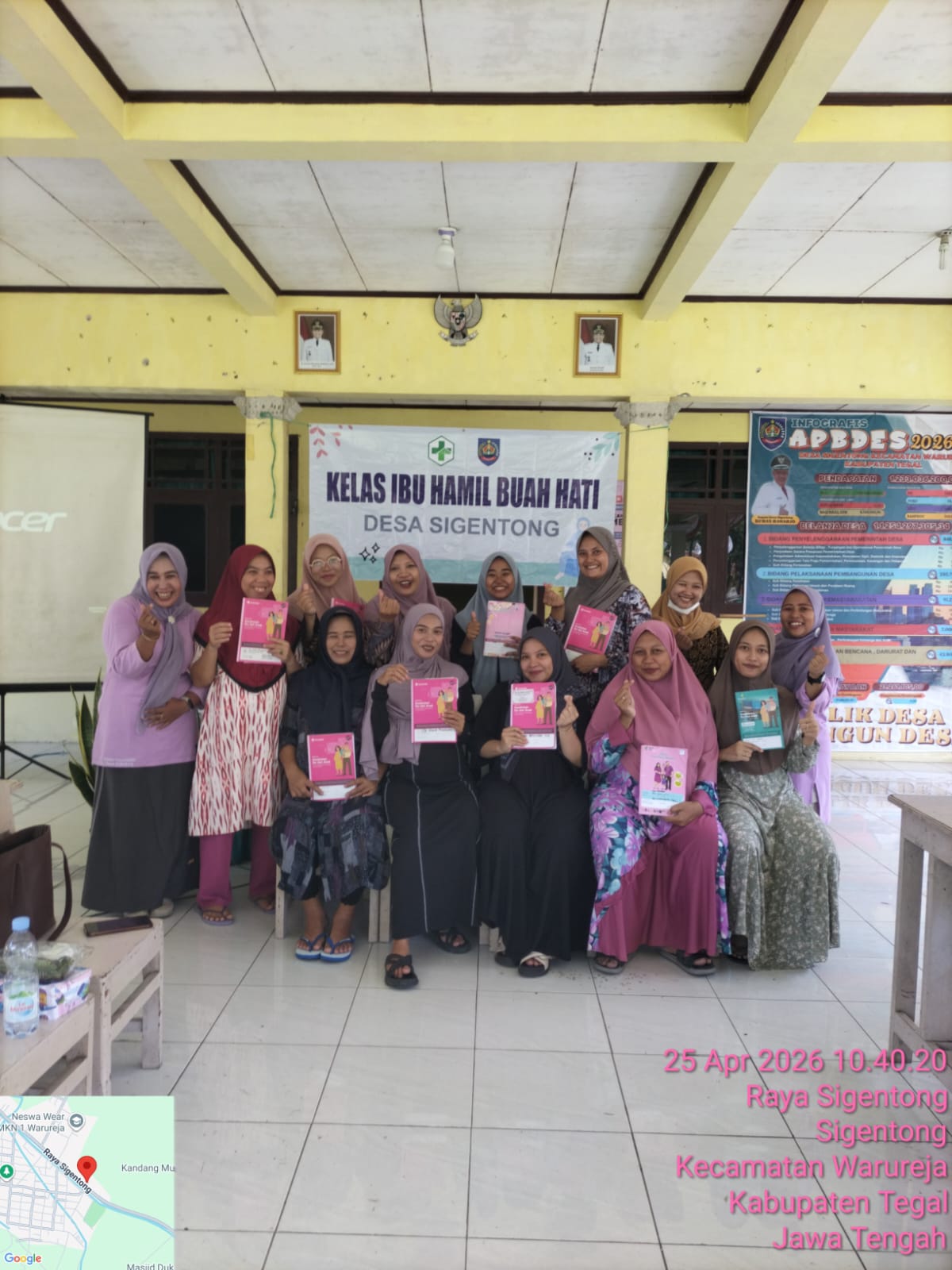 Pertemuan Kelas Ibu Hamil BUAH HATI Desa Sigentong, Kec. Warureja