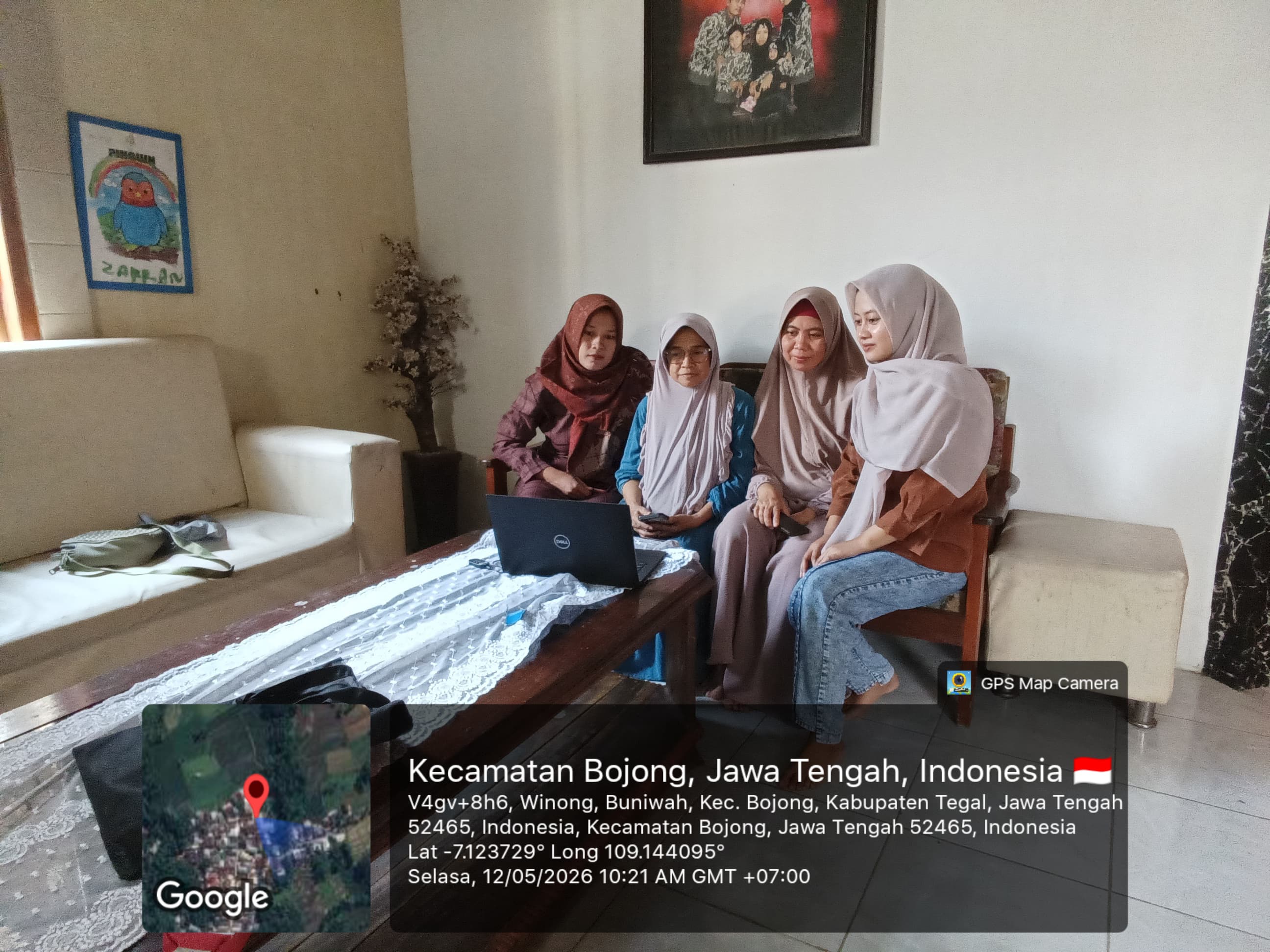 Zoom Meeting 6 SPM Posyandu di Desa Buniwah Kecamatan Bojong