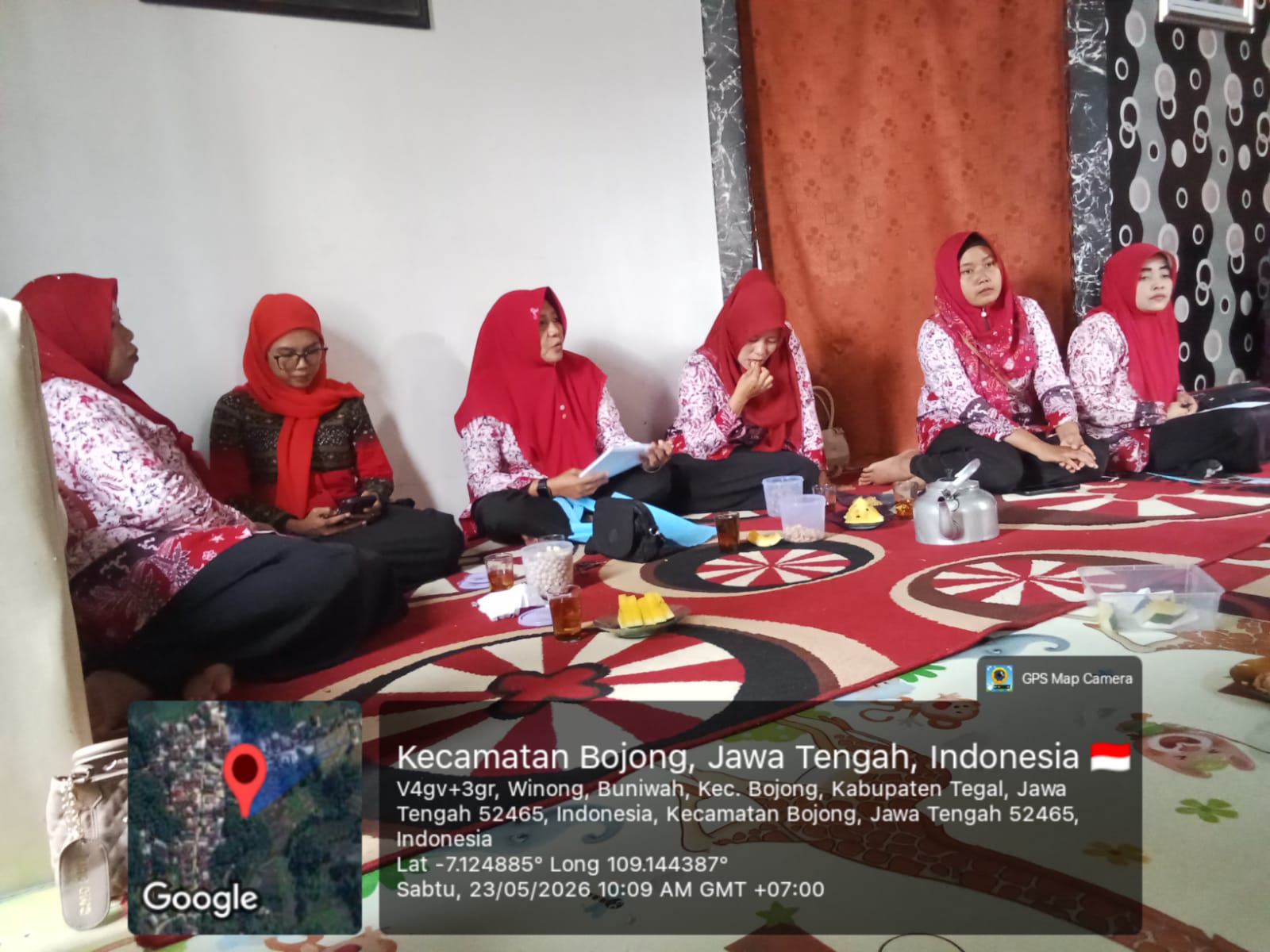 Pertemuan rutin kader posyandu ILP di Desa Buniwah Kecamatan Bojong