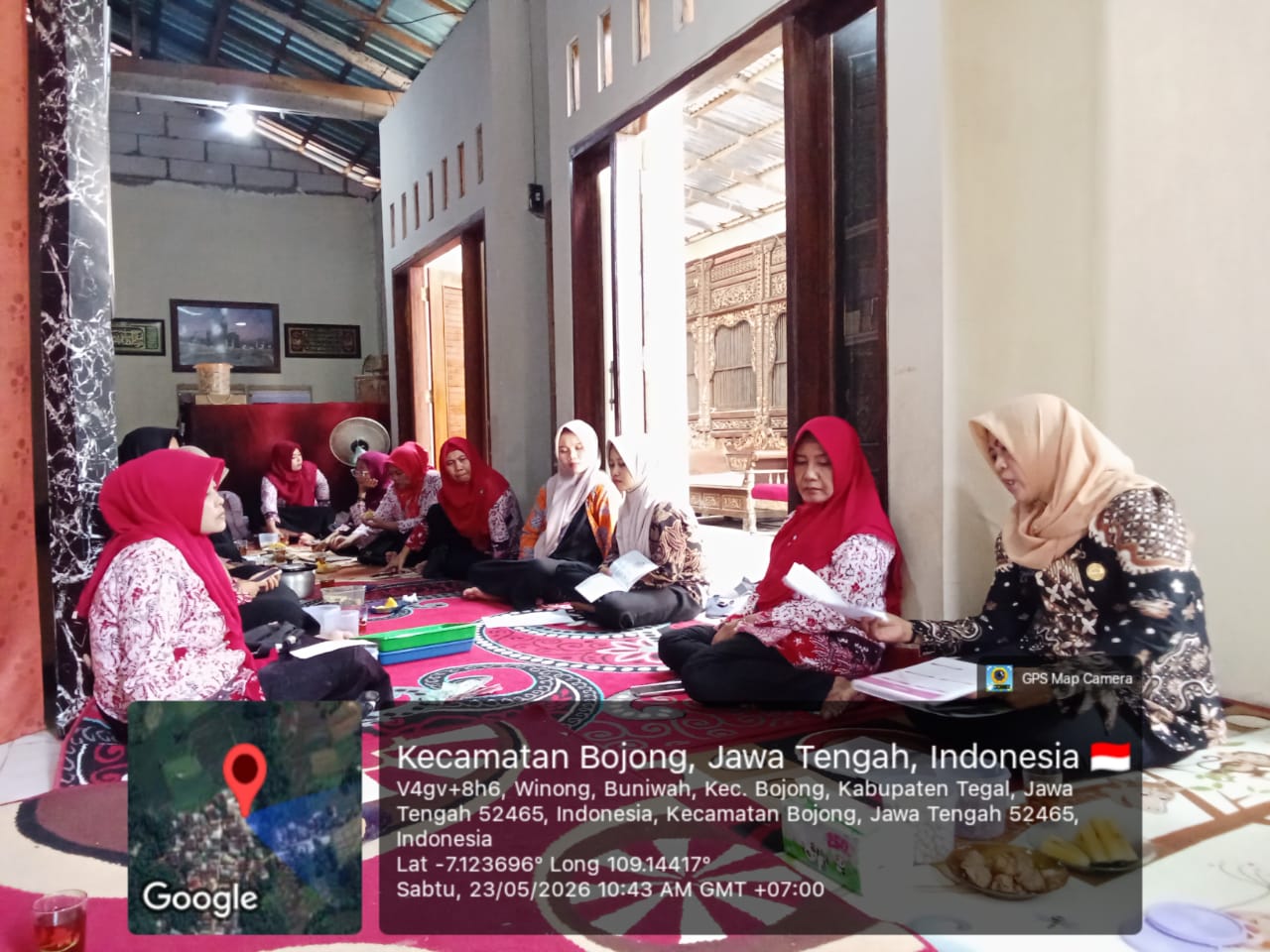 Pertemuan rutin kader posyandu ILP di Desa Buniwah Kecamatan Bojong