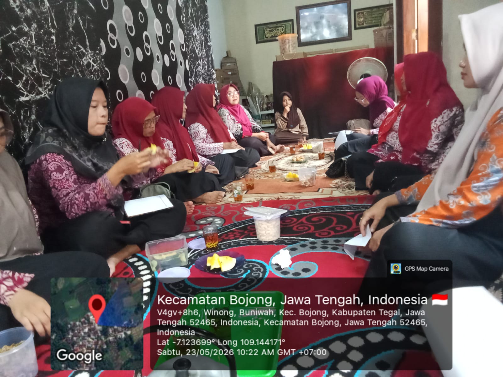 Pertemuan rutin kader posyandu ILP di Desa Buniwah Kecamatan Bojong
