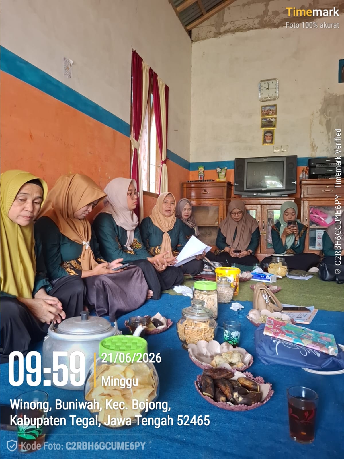 REMBUG POSYANDU 6 SPM PADA PERTEMUAN RUTIN KADER POSYANDU DI KECAMATAN BOJONG