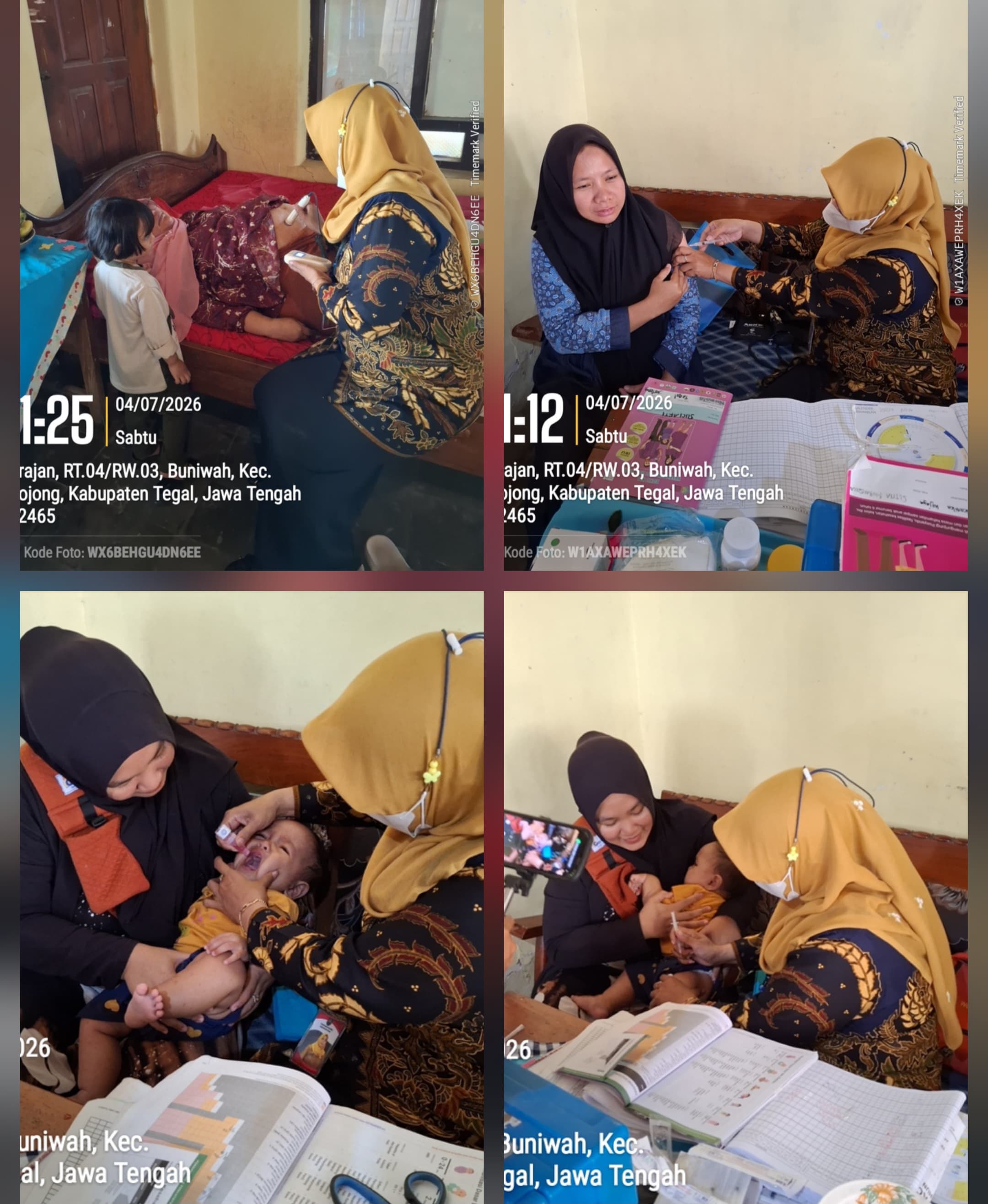 "BUNIWAH SEHAT" melalui Launching Posyandu 6 spm di Dusun Krajan Kecamatan Bojong