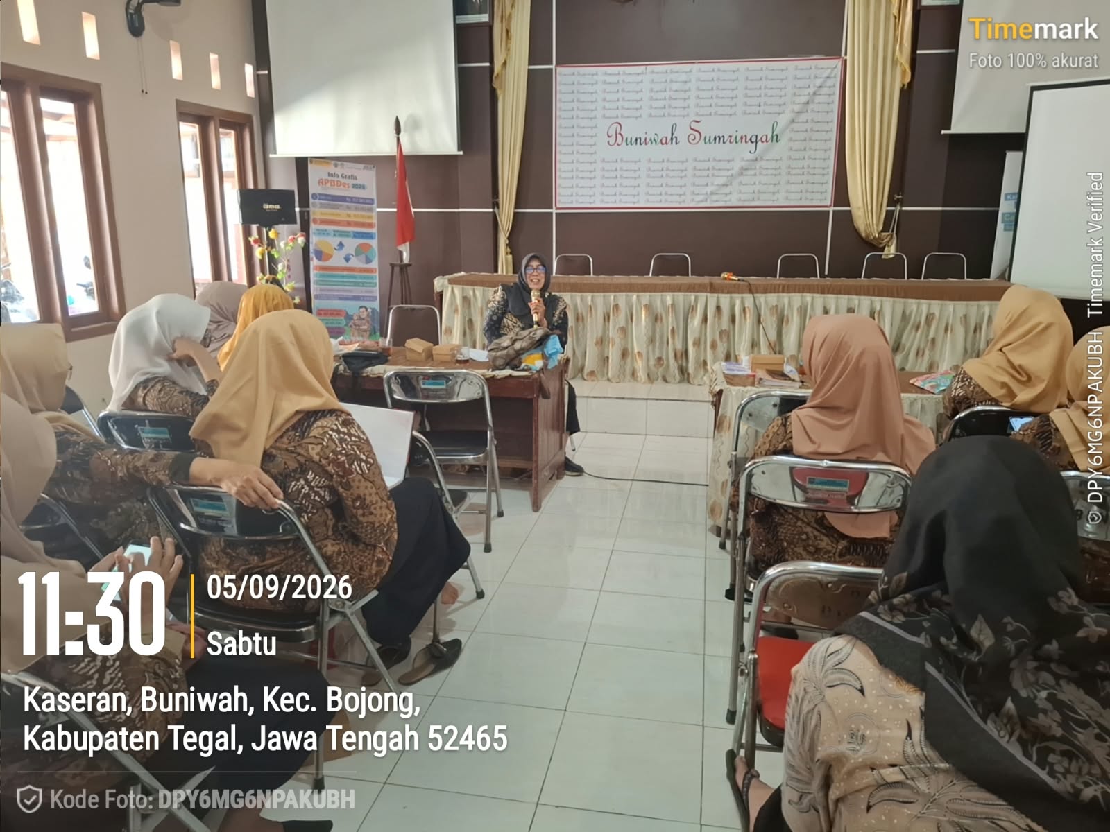 Kumpul rutin kader Desa Buniwah Kec.Bojong : Sharing, Evaluasi,  dan Action Plan
