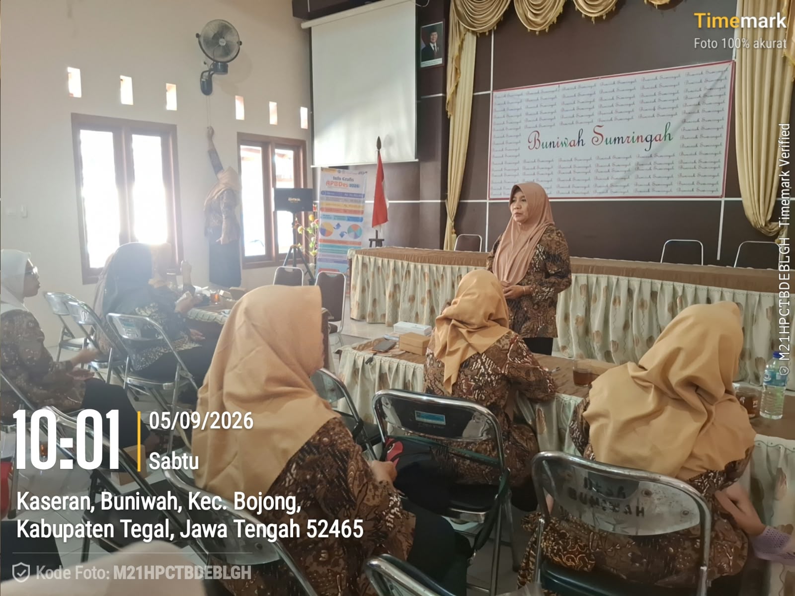 Kumpul rutin kader Desa Buniwah Kec.Bojong : Sharing, Evaluasi,  dan Action Plan