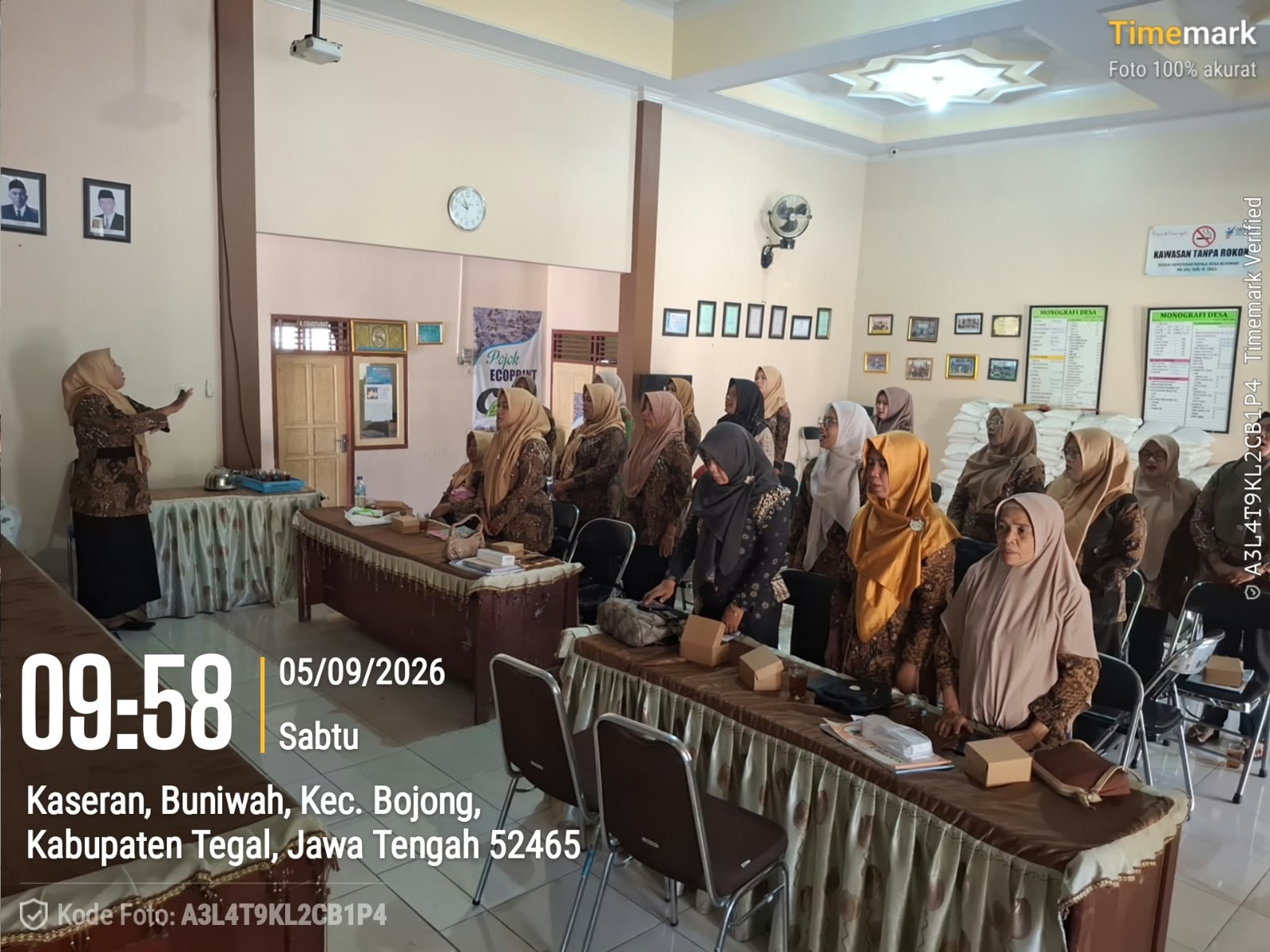 Kumpul rutin kader Desa Buniwah Kec.Bojong : Sharing, Evaluasi,  dan Action Plan