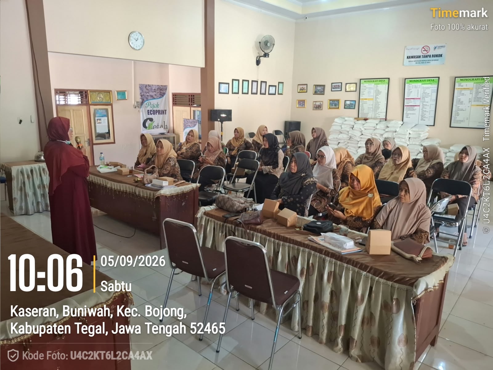 Kumpul rutin kader Desa Buniwah Kec.Bojong : Sharing, Evaluasi,  dan Action Plan