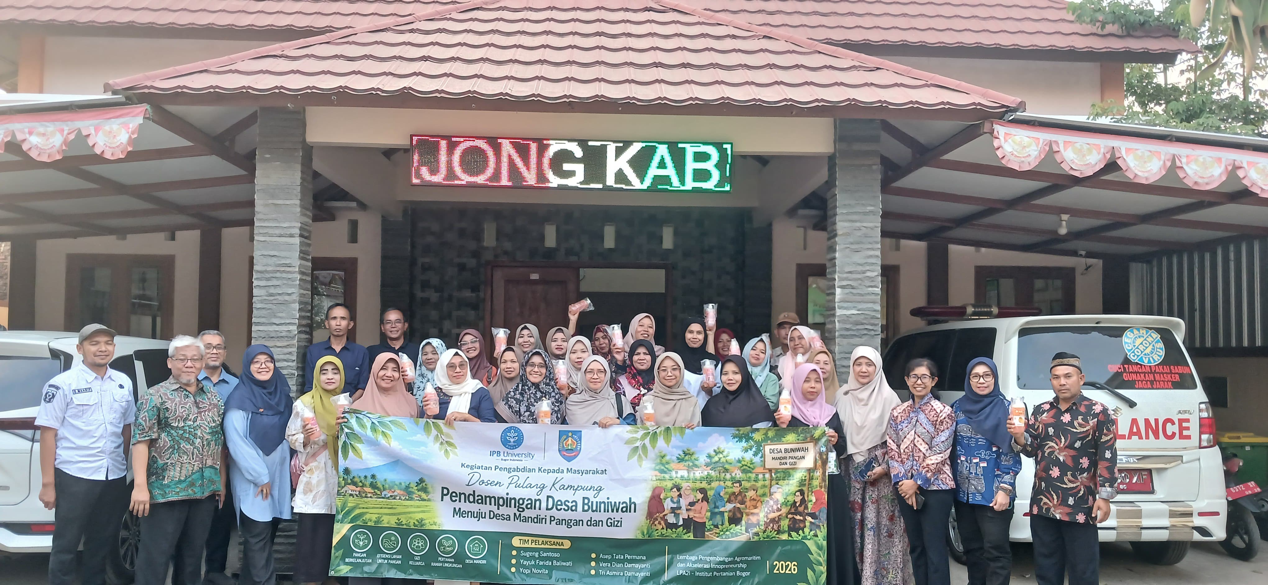 DOSEN PULANG KAMPUNG PENDAMPINGAN DESA BUNIWAH  MENUJU DESA MANDIRI PANGAN DAN GIZI DI KECAMATAN BOJONG
